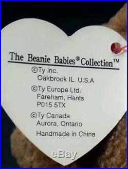 EXTREMELY RARE Retired Ty Beanie Baby'Curly' With Crooked Nose 17 TAG ERRORS