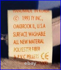 EXTREMELY RARE! Ty BB Happy 1993-No Star Tush Tag-Waterlooville-MADE IN KOREA