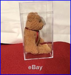 EXTREMELY RARE Ty Beanie Baby'Curly' Retired Bear with MANY Errors-MINT-GEM