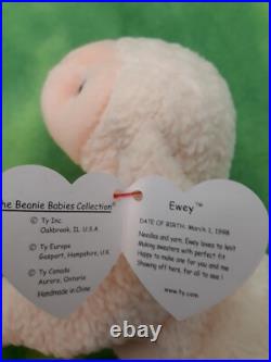 Easter Beanie Baby EWEY The Lamb Born March 1 1998 Rare 1999 Label Error New NWT Easter Beanie Baby EWEY The Lamb Born March 1 1998 Rare 1999 Label Error New NWT