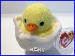 Eggbert Ty Beanie Baby-rare Eggbert-chick In Egg Ty Beanie Baby-multiple Errors