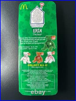Erin The Bear Beanie Baby McDonald's With Rare Errors, OakBrook Misprint