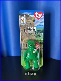 Erin The Bear Beanie Baby McDonald's With Rare Errors, OakBrook Misprint