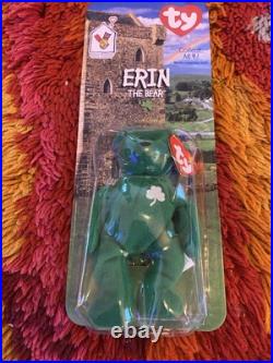 Erin The Bear McDonalds Ty Beanie Baby with Rare Errors 1993, OakBrook
