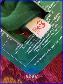 Erin The Bear McDonalds Ty Beanie Baby with Rare Errors 1993, OakBrook