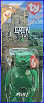 Erin The Bear McDonalds Ty Beanie Baby with Rare Errors 1993, OakBrook Misprint