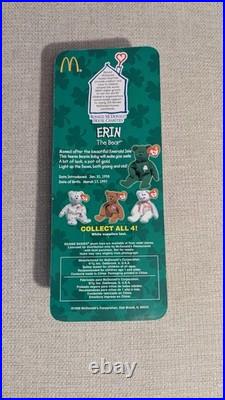 Erin The Bear McDonalds Ty Beanie Baby with Rare Errors 1993, OakBrook Misprint Erin The Bear McDonalds Ty Beanie Baby with Rare Errors 1993, OakBrook Misprint