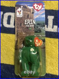 Erin, the bear McDonald's TY Beanie baby With rare errors 1993, Oatbrook misprint