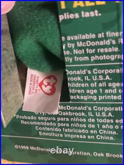Erin, the bear McDonald's TY Beanie baby With rare errors 1993, Oatbrook misprint