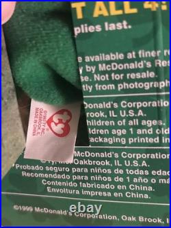 Erin, the bear McDonald's TY Beanie baby With rare errors 1993, Oatbrook misprint