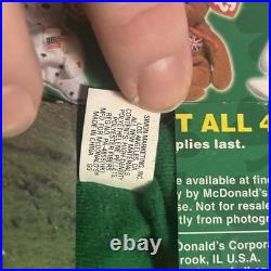 Erin, the bear McDonald's TY Beanie baby With rare errors 1993, Oatbrook misprint