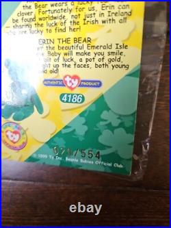 Erin the bear beanie baby Trading Card Rare Limited /554
