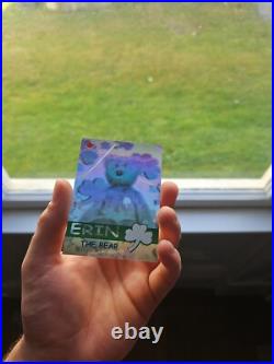 Erin the bear beanie baby Trading Card Rare Limited /554