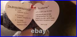 Eucalyptus Rare Beanie Baby with Tag Errors