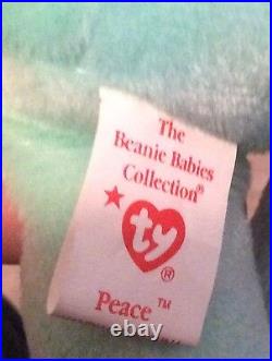 Extremely RARE TY BEANIE BABY Peace HANDMADE CHINA 1996 Extremely RARE TY BEANIE BABY Peace HANDMADE CHINA 1996