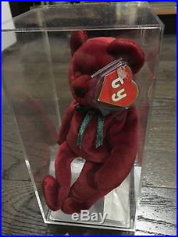 Extremely Rare 2nd Gen EMBROIDERED Cranberry NF Teddy TBB! Mwmt-MQ