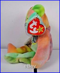 Extremely Rare 6 Errors TY Beanie Babies Peace Bear Mint with Tag Retired