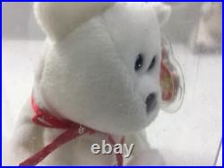 Extremely Rare Beanie Babies International Bear Maple Canada 1996 Tag Red Bow