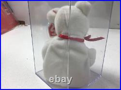 Extremely Rare Beanie Babies International Bear Maple Canada 1996 Tag Red Bow