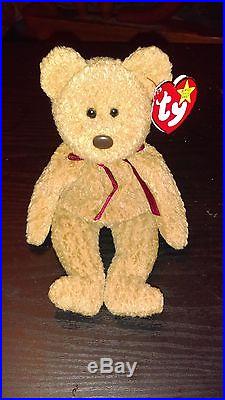 Extremely Rare Curly Bear Beanie Baby with Multiple Errors