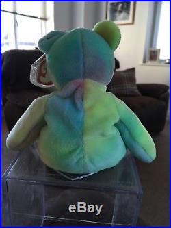 Extremely Rare Errors Ty Beanie Babies Peace Bear With Tag 1996 Retired
