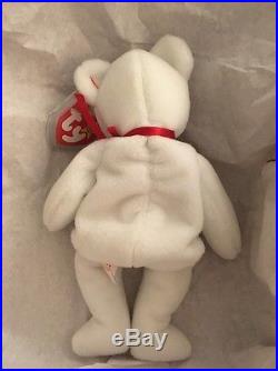 Extremely Rare MWMT 1993 TY Valentino Beanie Baby with Swing Tag Errors PVC