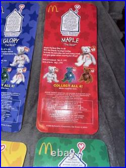 Extremely Rare McDonald's 1999 TY Beanie Babies set of 4-unopened! All errors 93
