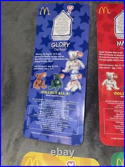 Extremely Rare McDonald's 1999 TY Beanie Babies set of 4-unopened! All errors 93