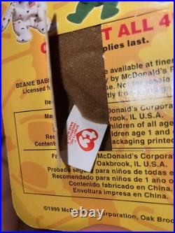 Extremely Rare McDonald's 1999 TY Beanie Babies set of 4-unopened! All errors 93