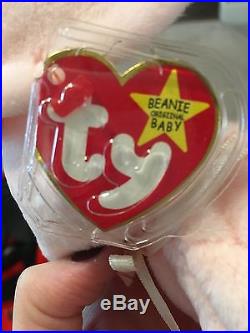 Extremely Rare ORIGINAL 1996 Ty Beanie Baby Hoppity With Errors On Tags