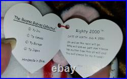 Extremely Rare Political Righty Beanie Baby year 2000 Retired