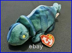 Extremely Rare'Rainbow' Chameleon TY Beanie Baby 1997 with ERRORS