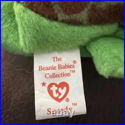 Extremely Rare Retired 1993-94 Ty Beanie Baby Speedy The Turtle WithTag Errors