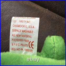 Extremely Rare Retired 1993-94 Ty Beanie Baby Speedy The Turtle WithTag Errors