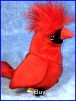 Extremely Rare TY Beanie Baby MAC THE CARDINAL with ALL ERRORSMINT