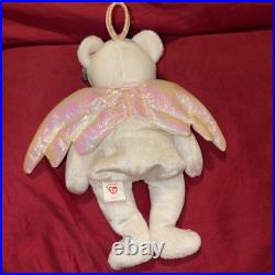 Extremely Rare Ty Beanie Babies Halo the Angel Bear Toy With Many Errors