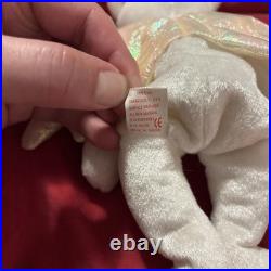 Extremely Rare Ty Beanie Babies Halo the Angel Bear Toy With Many Errors