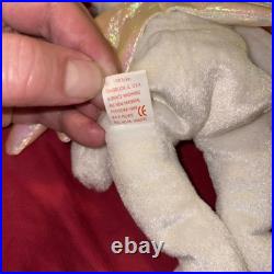 Extremely Rare Ty Beanie Babies Halo the Angel Bear Toy With Many Errors