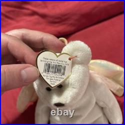 Extremely Rare Ty Beanie Babies Halo the Angel Bear Toy With Many Errors