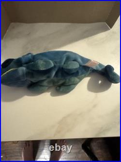 Extremely Rare Ty Beanie Baby Rainbow The Iguana without Tag