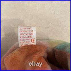 Extremely Rare Ty Peace Bear Beanie Baby 1996 With Tag Errors Retired Original