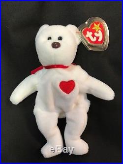 Extremely Rare! VALENTINO 1993 TY Beanie Baby with Swing Tag Errors PVC