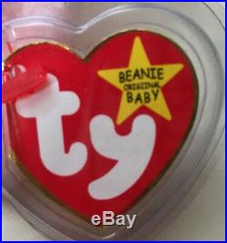 Extremely rare ty beanie baby (2) hoppity with errors oneno star on tush tag