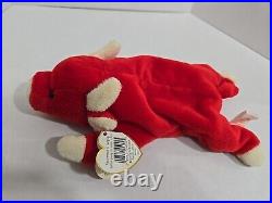 FIRST ISSUE 1995 VINTAGE TY BEANIE BABY SNORT the BULL Deutschland Nurnberg RARE