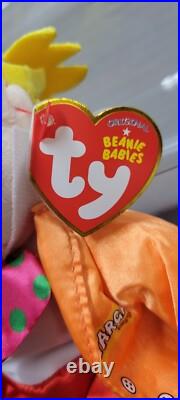 FREE SHIPPING! ? Lot of 3 Rare & HTF TY Beanie Babies CLOWNS? MWMT'S