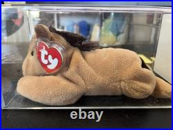 Fine Mane Derby Ty Beanie Baby 3rd Gen 1st Tush Authenticated TBB Rare Fine Mane Derby Ty Beanie Baby 3rd Gen 1st Tush Authenticated TBB Rare