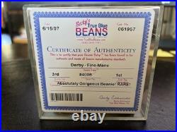 Fine Mane Derby Ty Beanie Baby 3rd Gen 1st Tush Authenticated TBB Rare Fine Mane Derby Ty Beanie Baby 3rd Gen 1st Tush Authenticated TBB Rare
