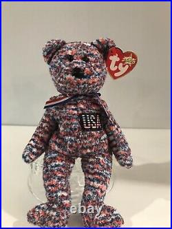 Fourth Of July I Was Born In The USA Beanie Baby Usa! Ty 2000 Rare