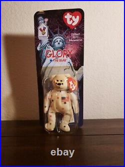 GLORY The Bear-1998 McDonalds Ty Beanie Baby with rare errors 1993, OAKBROOK