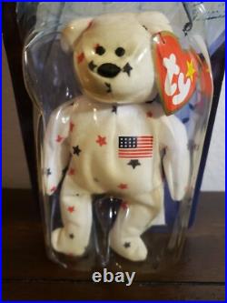 GLORY The Bear-1998 McDonalds Ty Beanie Baby with rare errors 1993, OAKBROOK